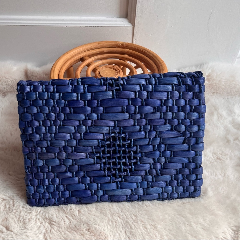 Limited Edition Woven Royal Blue Clutch - Picture 2 of 3